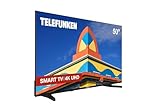 Telefunken 50DTUV725 2025 Smart TV 4K Ultra HD HDR 3840 x 2160, Dolby Vision, Rahmenloses Design,...