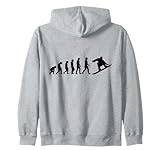 Snowboard Evolution Wintersport Fan Fun Snowboarder Kapuzenjacke