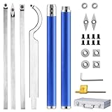 25 Stücke Drechseleisen Werkzeug Zubehör Blau Set, Drechselwerkzeug Hartmetall, Drechselmesser set...
