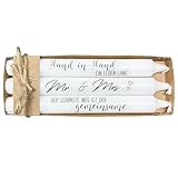 Hochzeits-Kerzenset 3er-Set - Stabkerzen mit Sprüchen Alles Liebe zur Hochzeit, verliebt, Ja ein...