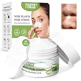 30ml Blackhead Remover,Pore Cleanser für Nose,Blackhead Mask with 60 PCS Strips,Deep Cleansing Pore...