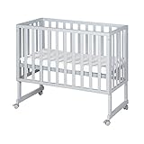 roba Stuben- und Beistellbett safe asleep® 3 in 1-45 x 90 cm - Höhenverstellbar - Komplettes...