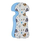ByBoom Basics Baby Sitzauflage, Sitzeinlage 77x32 cm, Baumwoll- und Frotteeseite, Universal für...