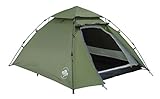 Lumaland Pop Up Camping Zelt | 2-3 Personen Kuppelzelt 215 x 195 x 120 cm| 4 Jahreszeiten Igluzelt |...