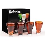 REFARICO Martini-Gläser ohne Stiel, Glasbecher-Set für Cocktail und Tequila, Glaswaren,...