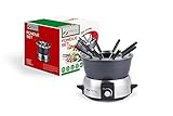 MAGNANI 1,75 l Fondue Set für 8 Personen, Elektrischer Fondue Topf mit Temperaturregulierung,...