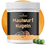 SCHÄDLINGSMEISTER Maulwurf & Wühlmaus Kugeln - Maulwurf Vertreiber & Wühlmausschreck - 100 Kugeln...