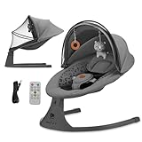 Kinderkraft LUMI 2 Babywippe, Elektrische Babyschaukel, Von der Geburt bis 9 Monate,...