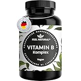 Vitamin B Komplex hochdosiert - Alle 8 B-Vitamine (B1, B2, B3, B5, B6, B7, B9, B12) - 500µg Vitamin...
