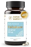 Folsäure 400µg [L-5-MTHF, 180 Tabletten] - Hoch bioverfügbar, vegan - Premium Folsäure...