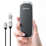 PHIXERO P10PRO Externe Portable SSD 1TB, Bis zu 1050MB/s, USB 3.2 Gen2, Inklusive 2-in-1 USB-C...