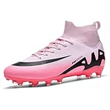 WEJIESS Herren Fußballschuhe High Top Spikes Jugend Outdoor-Training Fußballschuhe Professionelle...