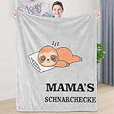 Shoppawhile Geschenke für Mama zum Geburtstag Muttertag Mama Geschenk Faultier Kuscheldecke...