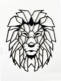 Löwe 50 cm Wanddeko Löwe Deko Wanddekoration Lion Wooden Wall Decoration Lion Wall Art...