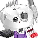 Retoo Nagelfräser Elektrische Nagelfeile Maniküre Pediküre Set Professionelles Fräsmaschine für...