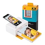 KODAK Dock Plus 4PASS Fotodrucker (10 x 15 cm) + Paket mit 90 Blatt