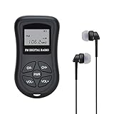 Batteriebetriebenes UKW-Taschenradio, COVVY Mini-Stereo-Radio (60-108 MHz), tragbarer...