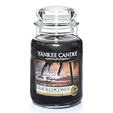Yankee Candle Duftkerze im Glas (groß) | Black Coconut | Brenndauer bis zu 150 Stunden