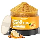 KöRperpeeling,Kurkuma-Vitamin C Peeling, Entfernt Abgestorbene Hautzellen, Reduziert Dunkle...