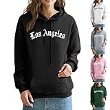 KOG Los Angeles Hoodie Damen Baumwolle Sweatshirt mit Kapuze Grafik Drucken Kapuzenpullover 2025...