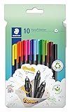 STAEDTLER triplus Fineliner 334, dreikant, superfeine, metallgefasste Spitze, ca. 0.3 mm, aus 97%...