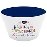 H:) PPY life Schale mit Motiv 'Funkeln lassen' | Porzellan, Höhe 7,7 cm, Durchmesser 13,2 cm |...