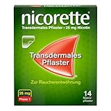 NICORETTE Pflaster mit 25 mg Nikotin – mit Nikotinpflaster Rauchen aufhören – für Phase 1 der...