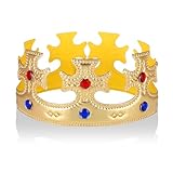 Königskronenhut,Krone König,Krone Mittelalter König,Geburtstag Königskrone Hüte,Goldene...