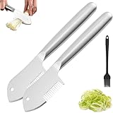 Mehrzweck-Julienne-Schäler aus Edelstahl, Gemüseschneider mit komfortablem Griff und...