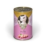 KITTY Cat Paté Pute Kitten, 6 x 400 g, Nassfutter für junge Katzen, getreidefreies Katzenfutter...