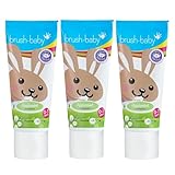 brush-baby Apfelminz-Zahnpasta für Babys und Kleinkinder | Stufe 2 – Erste Zähne | 0–36 Monate...