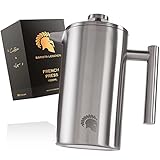 Barista Legends French Press Edelstahl Kaffeebereiter 1 Liter - Doppelwandige Thermo Kaffeepresse...