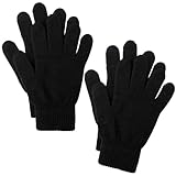 Cooraby 2 Paar Winter Magic Gloves Classic Strick Warme Handschuhe Zubehör für Mann, Frau oder...