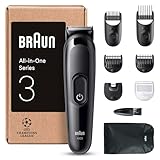 Braun All-in-One Trimmer-Set 3, 8-in-1 Multigroom, Haarschneidemaschine für Gesicht und Kopf,...