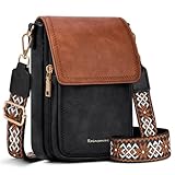 RAINSMORE Handytasche zum Umhängen PU Leder Handy Umhängetasche Damen Klein Handtasche...