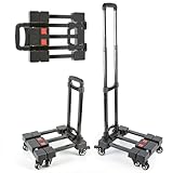 Schwerlast-Klappwagen mit 6 Rädern – 150 kg Kapazität – Tragbarer Allzweckwagen für...