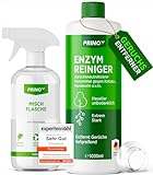 PRINOX® 1030ml Enzymreiniger Konzentrat inkl. Mischflasche I STARKER GERUCHSENTFERNER I Ergibt bis...