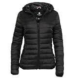 Marikoo MASCARA Damen Jacke Steppjacke Übergangsjacke Kapuze gesteppt XS-XXL, Größe:S -...