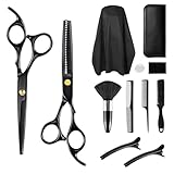 Friseurschere Set, 6,7 Zoll Haarschneideschere, Haarschere Effilierschere Set profi Hair Cutting...