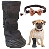 Hundeschuhe Pfotenschutz Outdoor, Hundeschuhe Mit Rutschfester Sohle Und Atmungsaktivem Material,...