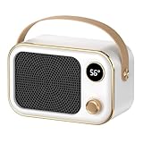 Heizlüfter Klein Energiesparend 1200W, Leise 22 dB(A) Mini Heater, PTC-Keramikheizung, Heater...