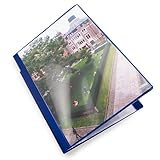 Rapesco 0910 Präsentation Sichtbuch, 20 Hüllen, A4, Blau