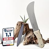 ALBAJ Machete - traditionelle scharfe Machete- nachhaltiges Gartenmesser 45cm- inklusive gratis...