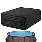 Vorgeschnittene pannensichere Poolfolie Pad - langlebige Geotextilmatte, kompatibel mit Stein-,...