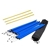 Lemodo Agility Set für individuelles Hundetraining, Hürden und Slalomstangen mit massiven...