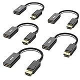 BENFEI DisplayPort to HDMI Adapter, Pack of 5, Gold-Plated DisplayPort/DP from Computer/Laptop to...