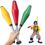 SQAQS 3PCS Zirkus-Jongler, Verbesserte Koordinationsfähigkeit, Club Set Juggling Pins Ultralight...