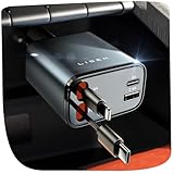 LISEN 4 in 1 Zigarettenanzünder USB C 75W Auto Ladegerät Adapter - 2025 Weihnachts Geschenke für...