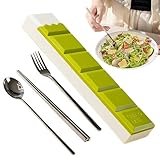 Tragbares Geschirr-Set – Reise-Utensilien-Set 2,09 x 0,98 x 9,45 Zoll | Leichtes Geschirr-Set,...