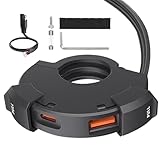 Motorrad USB-Ladegerät Wasserdicht | Steckdosenadapter - Doppelter USB-Anschluss wasserdichte PD30W...